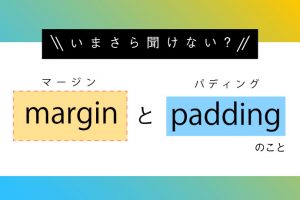 いまさら聞けない！marginとpaddingのこと